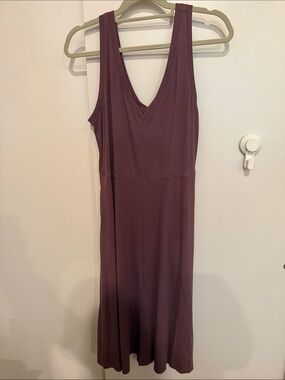 a new day Sleeveless V-Neck Midi Dress in Deep Plum